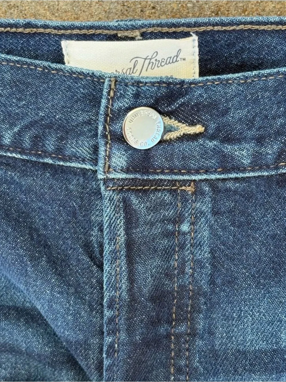 Universal Thread Dark Blue Denim Shorts - Picture 7 of 7